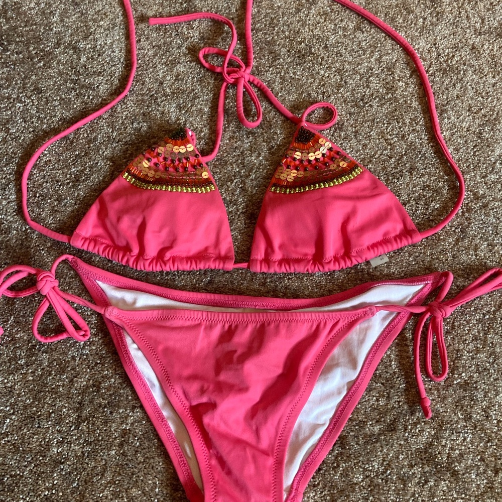 Victoria's Secret Pink Sequin Bikini